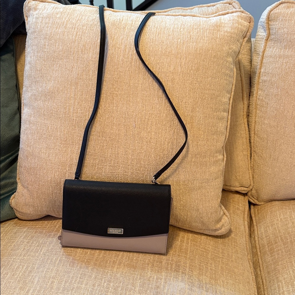 Kate Spade Black and Gray Crossbody Bag